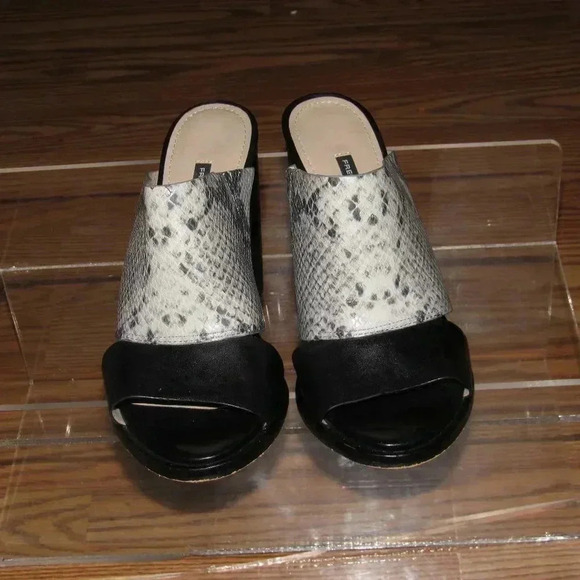 FRENCH CONNECTION Ursie Peep Toe Heels Sandals 8.5 - Picture 2 of 5